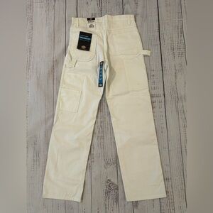 NWT DICKIES Relaxed-Fit Utility Pants Men's 38x30 Sherman Williams White *read*